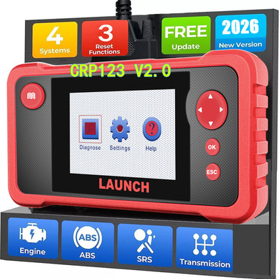 2026 LAUNCH X431 CRP123 V2.0 KFZ OBD2 Diagnosegerät SAS Oil 4System Diagnostic