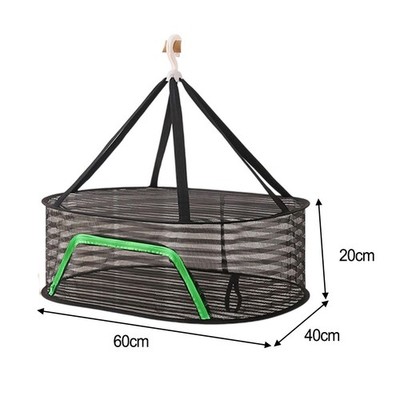 Faltbares Wäscheleinen-Stil Trocknenetz für Lebensmittel Trocknen 60x40cm
