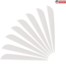 Lightweight 4-Inch Drop-Shaped Archery Vanes - 50 Pack for Outdoor Hunting