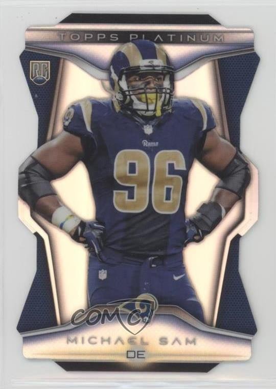 2014 Topps Platinum Die-Cut Rookies Michael Sam #PDC-MS RC 0b3
