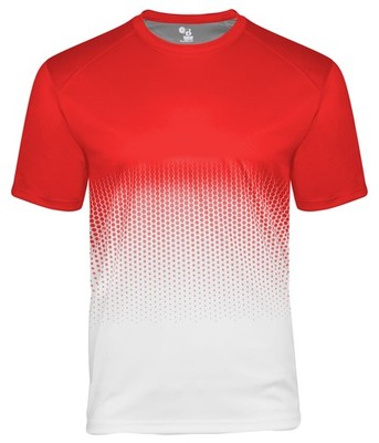 Badger 422000 Mens Short Sleeve Performance Athletic Hex 2.0