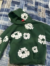 Denim Tears Green Hoodie Size L