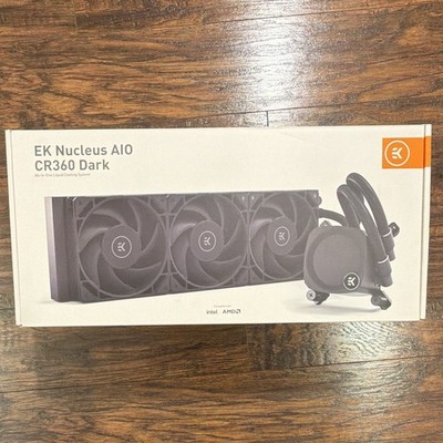 EK Nucleus AIO CR360 Dark 360mm Liquid CPU Cooler Black Intel/AMD LGA/AM