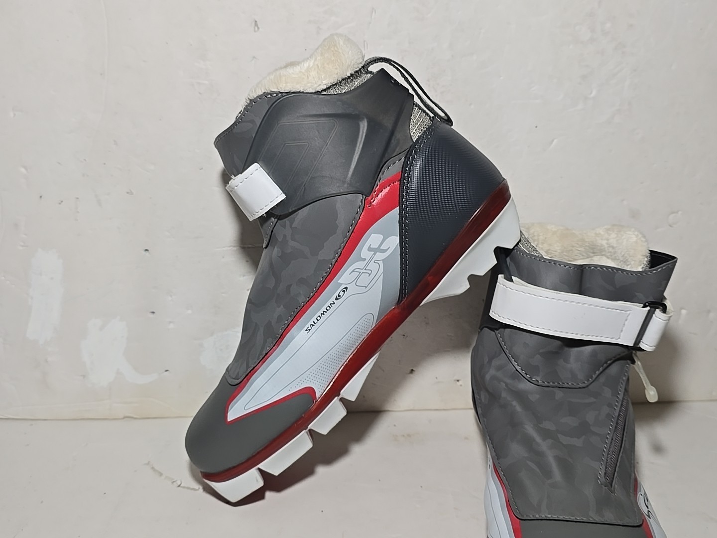 Scarponi da sci di fondo Salomon Slam 7 Pilot SNS grigi da donna taglia US 7 5