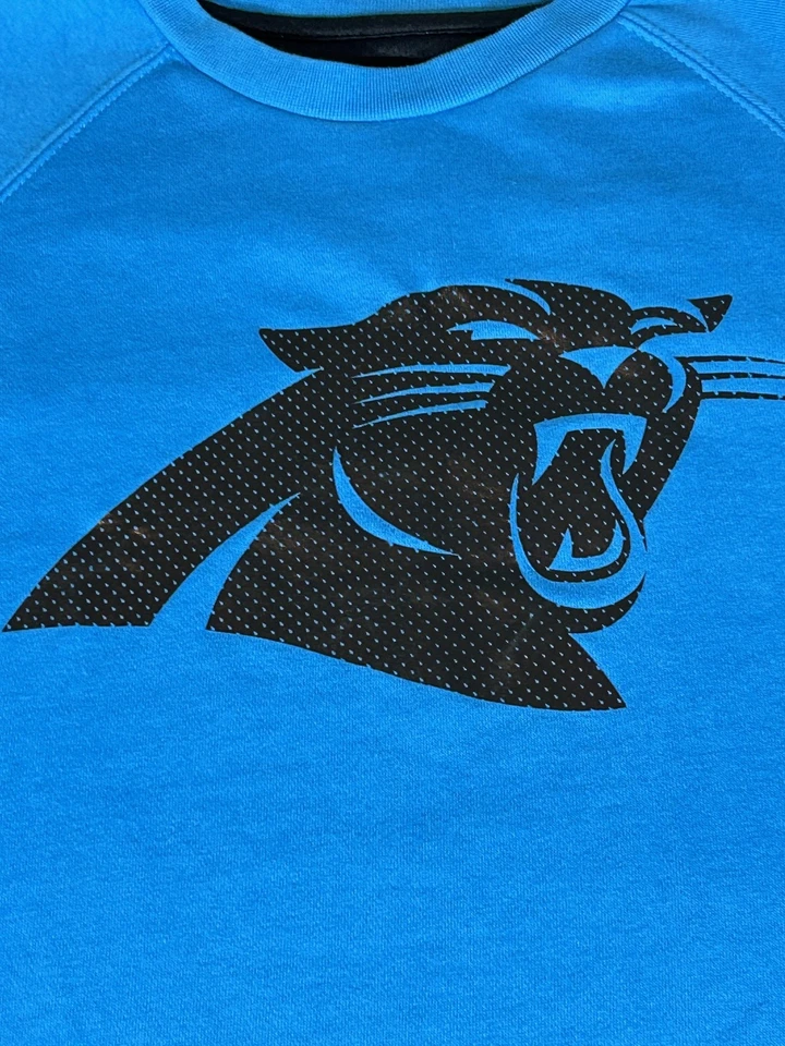 Carolina Panthers Sweatshirt Mens Medium Blue NFL Football Sweater Crewneck - Image 2 of 4