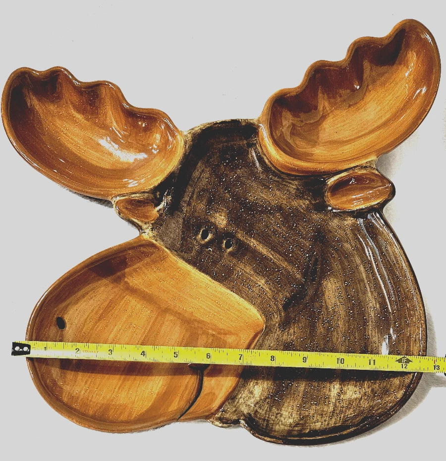 Plato para servir Sonoma cabeza de alce cerámica para horderves, chips & dip Foto 2 de 4