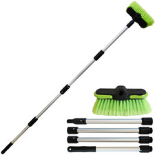 65" Extendable Car Wash Brush Long Handle Soft Anti-Scratch RV Truck Cleaning