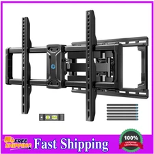 Pipishell Full-Motion TV Wall Mount for 42–85″ TVs up to 132 lb – Tool-Free Tilt