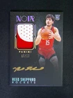 15/75 JSY# ≈1/1 2024-25 Panini Noir Reed Sheppard #381 RC Rookie Auto Patch