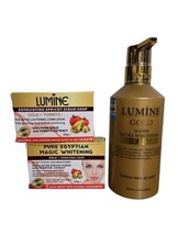 Lumine Gold Extra Whitening Body Lotion 400ml And Tomato Gold Soap 2pieces