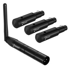 Donner DMX512 Wireless DMX Controller Kit Black 2.4G DMX Receiver 3 Channel