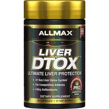 2 X ALLMAX Nutrition Liver D-Tox Ultimate Liver Protection -- 42 Capsules