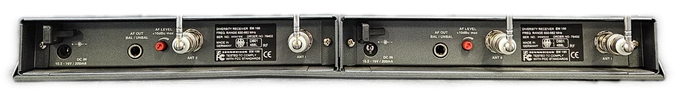 Sennheiser EW-100 Wireless Mic System 2x Receivers - Image 3 of 4