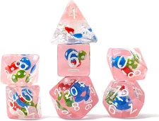 Sirius Dice: 7-Piece Polyhedral Dice Set - Magic Mushroom
