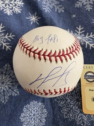 New ListingDavid Ortiz' Big Papi' Signed Baseball Autographed COA