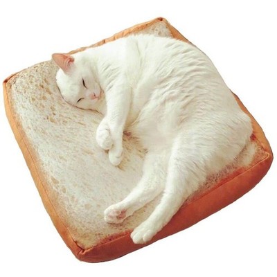 Soft Cat Cushion Bed Bread Pet Mattress Bed Toast Mats Bedding Pad for Small ...