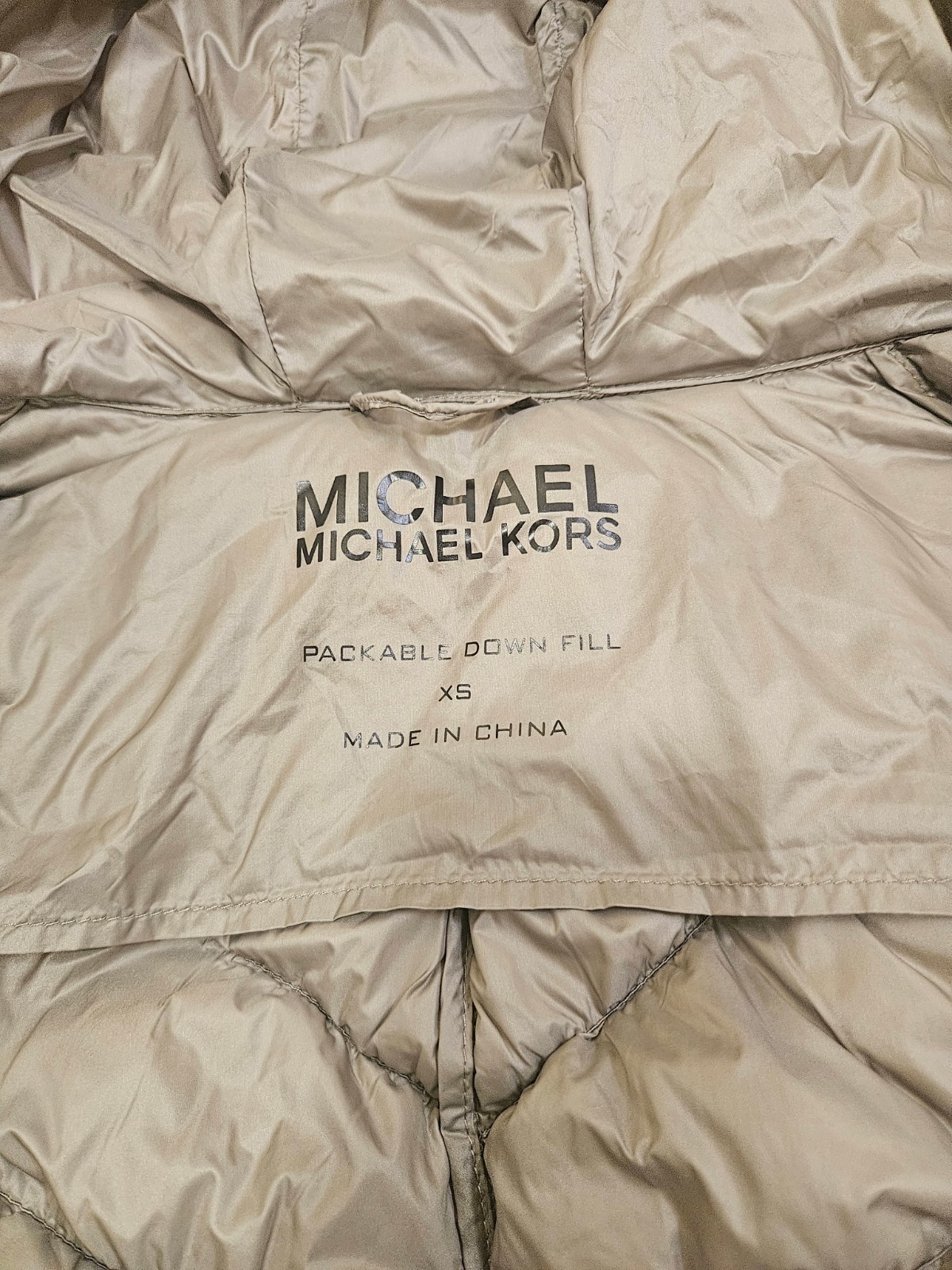 Michael Kors Packable Down Jacket Gray Size XS - image 4