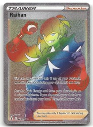 Raihan 224/203 Evolving Skies Rainbow Secret Rare