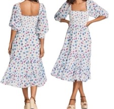 LoveShackFancy Miri Cotton Midi Dress NWT