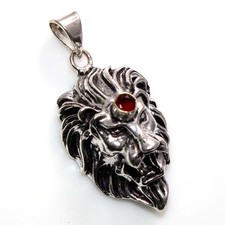 Red Onyx 925 Silver Plated Pendant 1.7