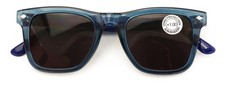 Men Square Tinted Reading Glasses - Fully Magnified Lens Reader - UV Protection
