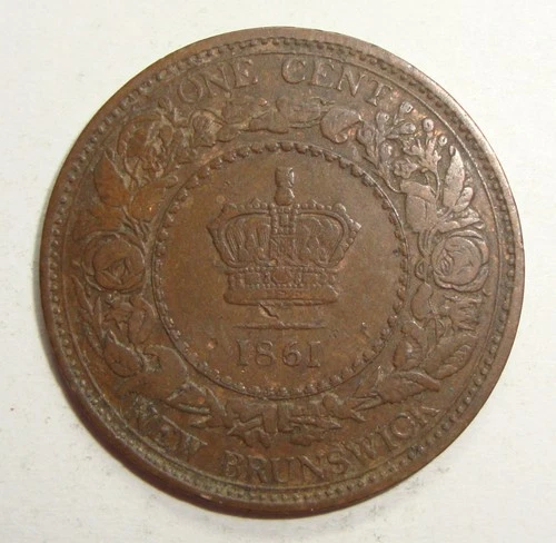 1861 New Brunswick Large Cent — photo from the most recent tracked eBay sale