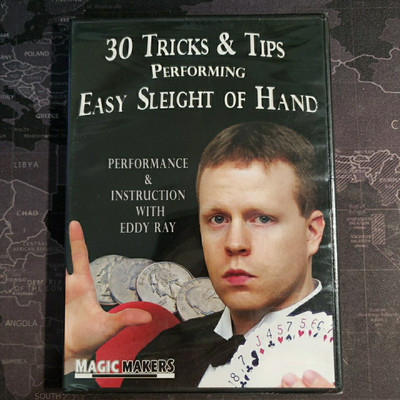 30 Tricks Tips Performing Easy Sleight of Hand DVD Eddy Ray NEW SEALED