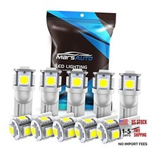 194 LED Bulb 6000K White 168 T10 2825 W5W 5SMD 194/T10/186 Xenon White
