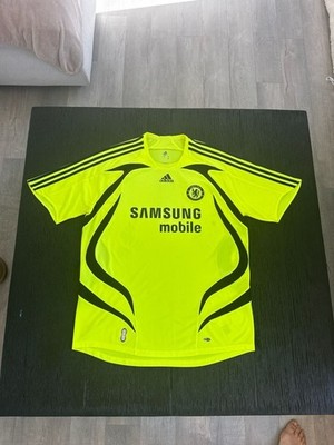 Mens Adidas Chelsea FC Away Football Shirt 07/08 XL VINTAGE 3RD RARE YELLOW