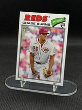 2026 Topps Heritage Chase Burns #212 RC Rookie Card Reds. rookie card picture