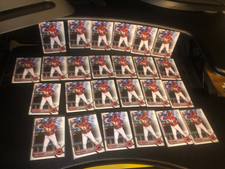 2022 Bowman Chrome Draft Paper 1st RC SAL STEWART Lot x 25