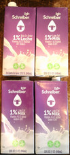 LOT OF 4 Schreiber 1% Low Fat Milk, 32oz per pack (BEST BY 10/26 (3) & 1/27 (1)