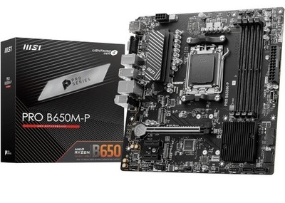 MSI PRO B650M-P AM5 CPU socket, Micro-ATX, PCIe 4.0 x16, ddr5 6000+mhz