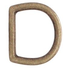 Die Cast D-Ring 1 1/4 x 1 3/16 ID Antique Brass 14867-09