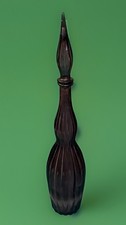 Vintage Guildcraft Amethyst Dark Purple Empoli Genie Bottle with Stopper