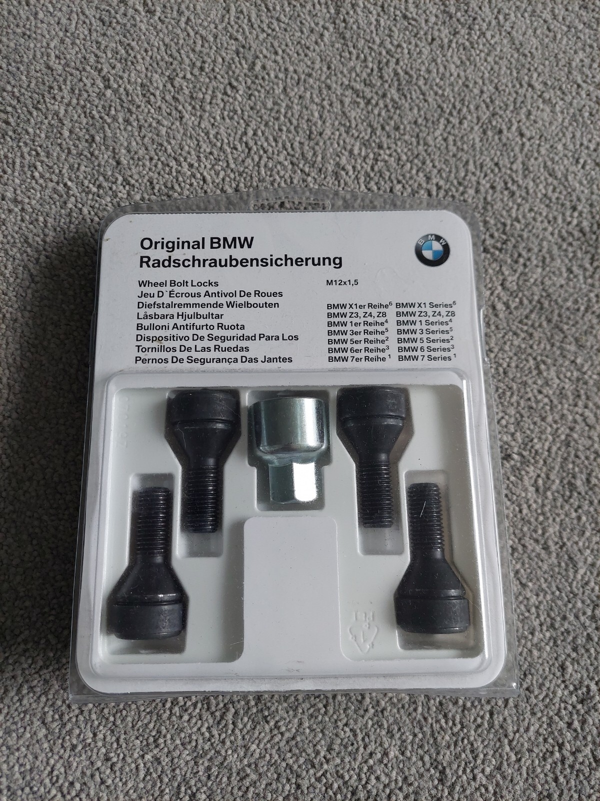 Genuine BMW Locking Security Wheel Bolts Nuts Set 36132453959 for  