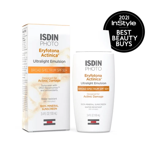 ISDIN Eryfotona Actinica Mineral Sunscreen SPF 50+ Zinc Oxide (3.4oz) *EXP 12/26