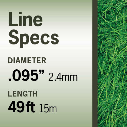 Terre Products Quality Trimmer Line Length 49ft Dual Strength Commercial .095in. - Picture 4 of 11
