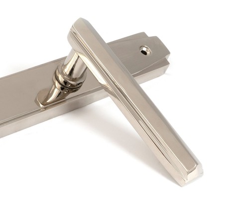 From The Anvil 51187 Níquel Pulido Art Deco Palanca Slimline Espag. Juego de cerraduras - Imagen 6 de 8