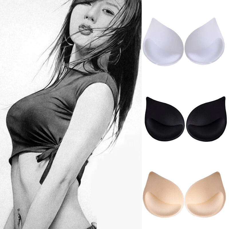 Removable Bra Bikini Breast Foam Push Up Pads Insert Enhancer Triangle  Swimsuit