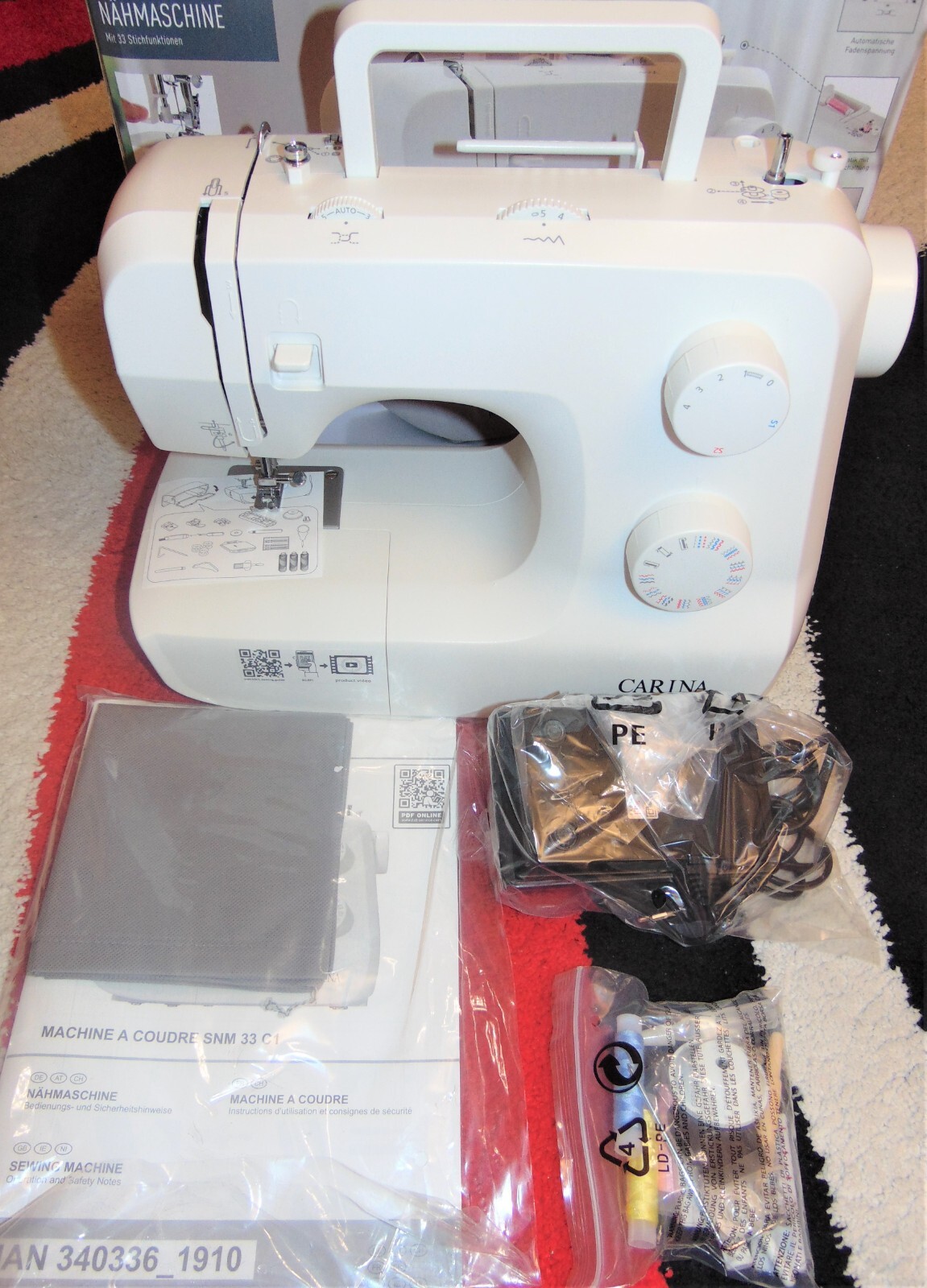 Rollsaumfuß Für Silvercrest Nähmaschine - Nähfuß Mit Halter Für Professionelle Säume