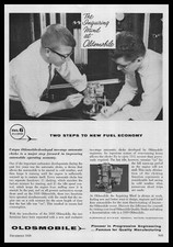 1958 Oldsmobile Two Stage Automatic Choke Fuel Economy General Motors Print Ad