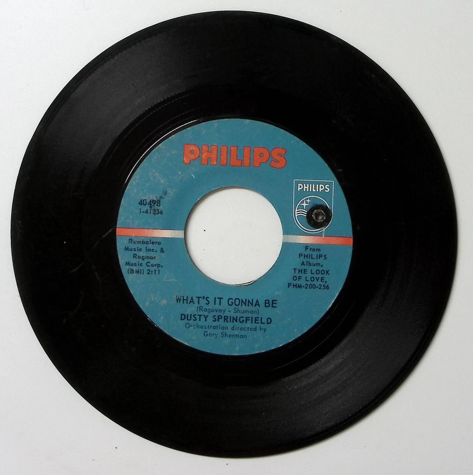 DUSTY SPRINGFIELD WHAT'S IT GONNA BE/SMALL TOWN GIRL PHILIPS REC VINYL 45 57-109 - Image 3 of 3