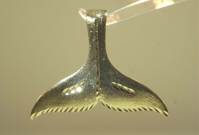 38,5 MM MASSIVER 14K GELBGOLD DIAMANTSCHLIFF DC HAWAIIANISCHER WALSCHWANZ SCHIEBER ANHÄNGER #L