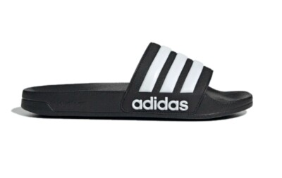 Adidas Herren Damen Badelatschen Adilette Slipper Shower Bade Sandalen  Schwarz
