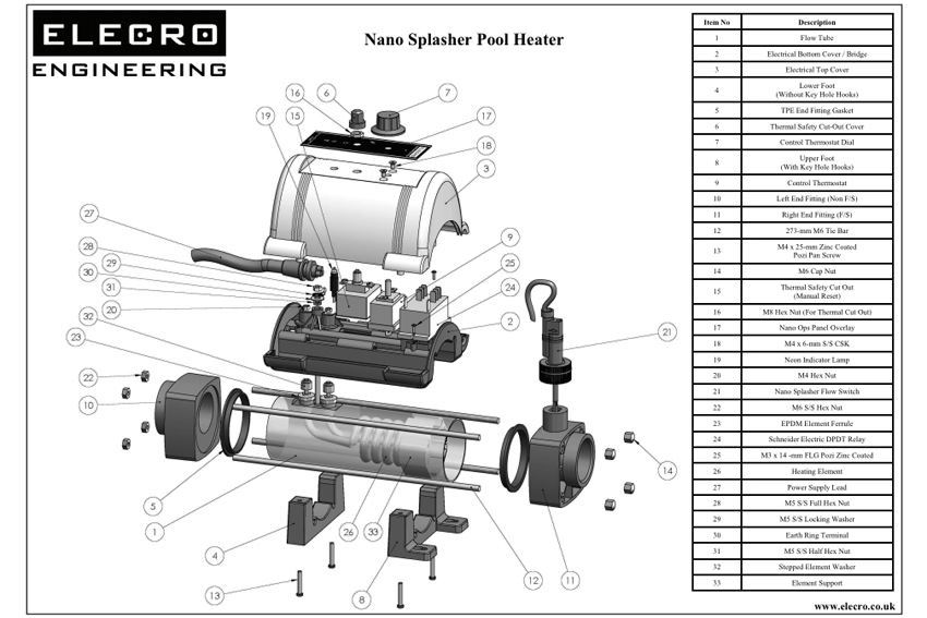 ELECRO 3KW NANO PLUG & PLAY ELECTRIC SWIMMING POOL HEATER *FAST DELIVERY* eBay