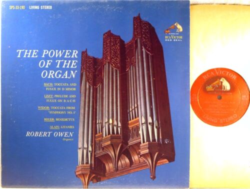 RCA 1963 SHADED DOG Bach Liszt ROBERT OWEN Power of the Organ SPS-13-190 NM- - Picture 1 of 3