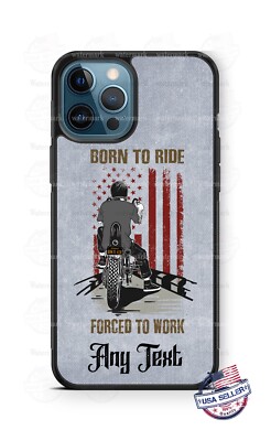 Motorcycle Biker Born To Ride Force To Work Phone Case For iPhone Samsung Google