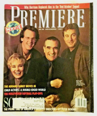 PREMIERE MAGAZINE Novenmber 1991 - Cape Fear - De Niro, Lange, Nolte by Scorsese