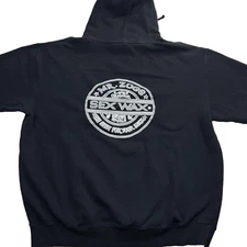 Mr. Zog's Sex Wax Hoodie Men 2XL Black Logo Best for Stick Lined Heavyweight